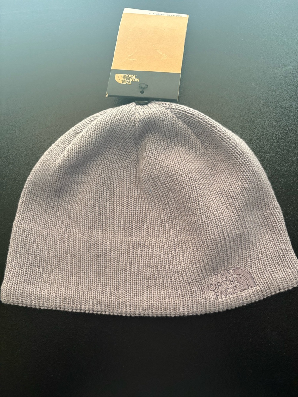 NWT-The North Face Light Gray Knit Beanie